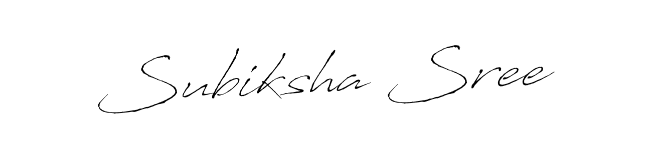 Similarly Antro_Vectra is the best handwritten signature design. Signature creator online .You can use it as an online autograph creator for name Subiksha Sree. Subiksha Sree signature style 6 images and pictures png