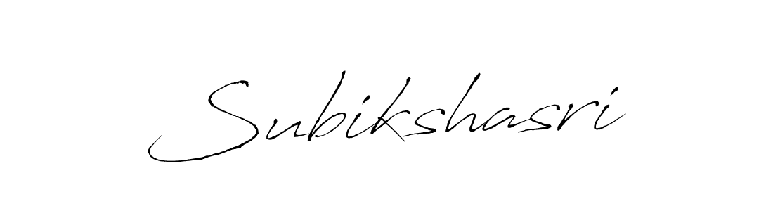 Create a beautiful signature design for name Subikshasri. With this signature (Antro_Vectra) fonts, you can make a handwritten signature for free. Subikshasri signature style 6 images and pictures png