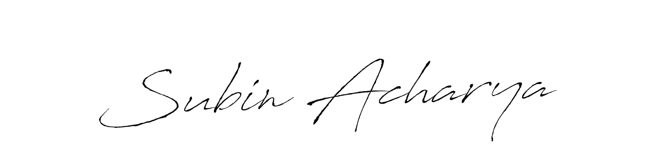 Make a beautiful signature design for name Subin Acharya. Use this online signature maker to create a handwritten signature for free. Subin Acharya signature style 6 images and pictures png