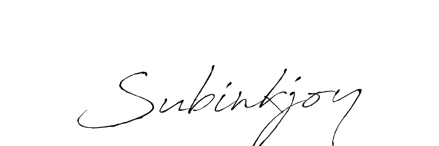 Use a signature maker to create a handwritten signature online. With this signature software, you can design (Antro_Vectra) your own signature for name Subinkjoy. Subinkjoy signature style 6 images and pictures png