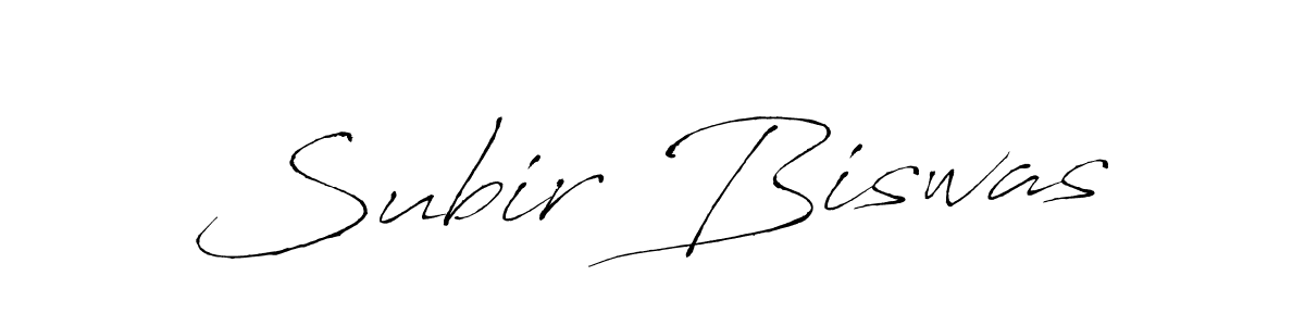 Make a beautiful signature design for name Subir Biswas. With this signature (Antro_Vectra) style, you can create a handwritten signature for free. Subir Biswas signature style 6 images and pictures png