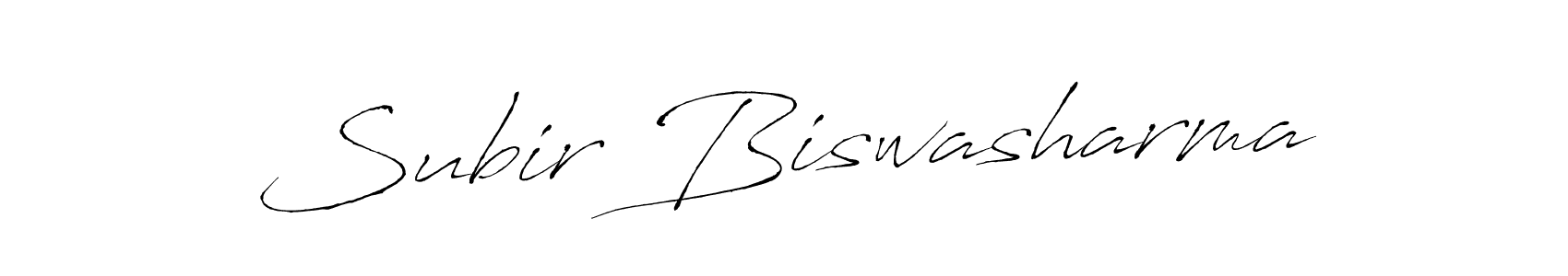 How to make Subir Biswasharma name signature. Use Antro_Vectra style for creating short signs online. This is the latest handwritten sign. Subir Biswasharma signature style 6 images and pictures png