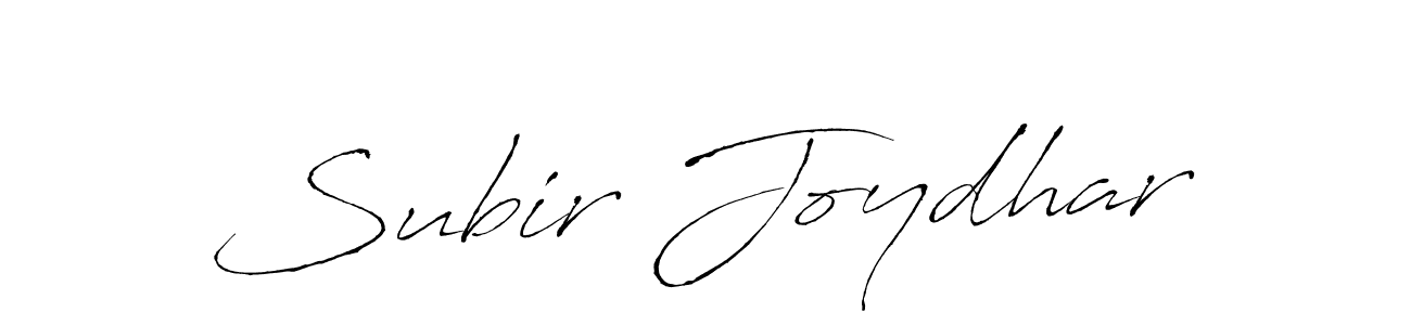 Use a signature maker to create a handwritten signature online. With this signature software, you can design (Antro_Vectra) your own signature for name Subir Joydhar. Subir Joydhar signature style 6 images and pictures png