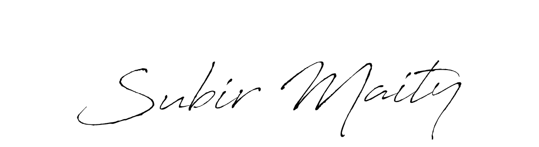 Create a beautiful signature design for name Subir Maity. With this signature (Antro_Vectra) fonts, you can make a handwritten signature for free. Subir Maity signature style 6 images and pictures png