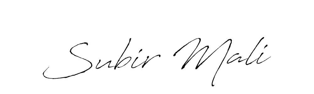 Also we have Subir Mali name is the best signature style. Create professional handwritten signature collection using Antro_Vectra autograph style. Subir Mali signature style 6 images and pictures png