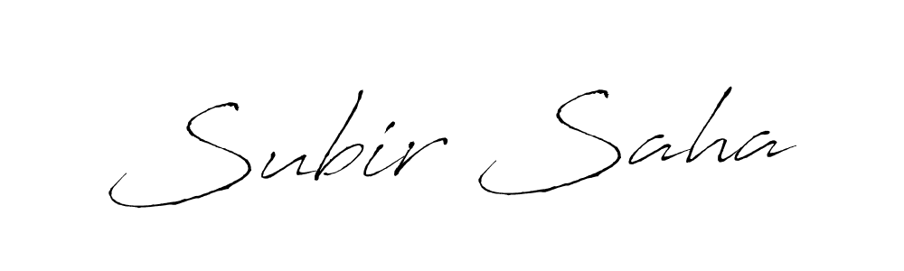 Design your own signature with our free online signature maker. With this signature software, you can create a handwritten (Antro_Vectra) signature for name Subir Saha. Subir Saha signature style 6 images and pictures png