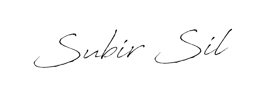 Subir Sil stylish signature style. Best Handwritten Sign (Antro_Vectra) for my name. Handwritten Signature Collection Ideas for my name Subir Sil. Subir Sil signature style 6 images and pictures png