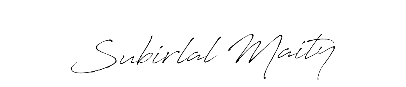 How to make Subirlal Maity signature? Antro_Vectra is a professional autograph style. Create handwritten signature for Subirlal Maity name. Subirlal Maity signature style 6 images and pictures png