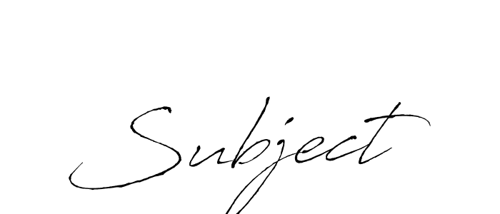 How to make Subject signature? Antro_Vectra is a professional autograph style. Create handwritten signature for Subject name. Subject signature style 6 images and pictures png