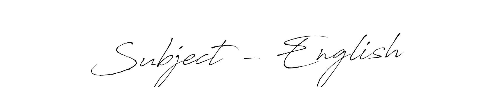 Also You can easily find your signature by using the search form. We will create Subject - English name handwritten signature images for you free of cost using Antro_Vectra sign style. Subject - English signature style 6 images and pictures png