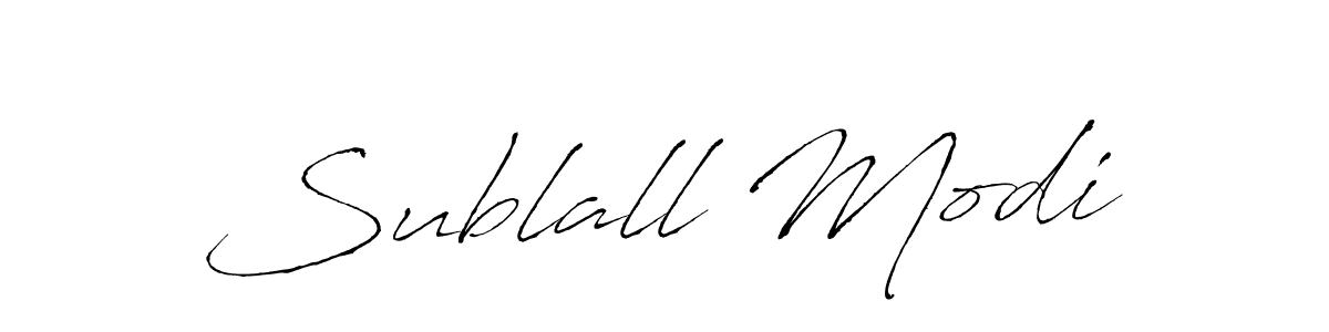 Make a beautiful signature design for name Sublall Modi. With this signature (Antro_Vectra) style, you can create a handwritten signature for free. Sublall Modi signature style 6 images and pictures png