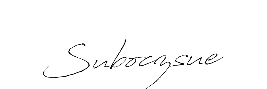How to make Suboczsue signature? Antro_Vectra is a professional autograph style. Create handwritten signature for Suboczsue name. Suboczsue signature style 6 images and pictures png