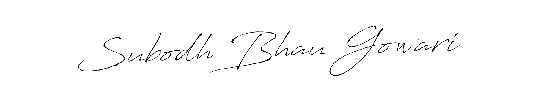 Make a beautiful signature design for name Subodh Bhau Gowari. Use this online signature maker to create a handwritten signature for free. Subodh Bhau Gowari signature style 6 images and pictures png