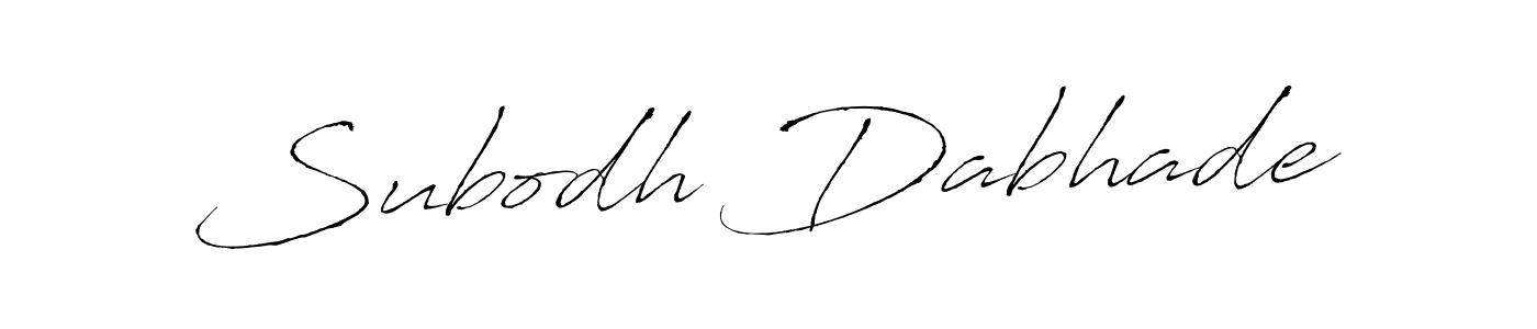 Create a beautiful signature design for name Subodh Dabhade. With this signature (Antro_Vectra) fonts, you can make a handwritten signature for free. Subodh Dabhade signature style 6 images and pictures png