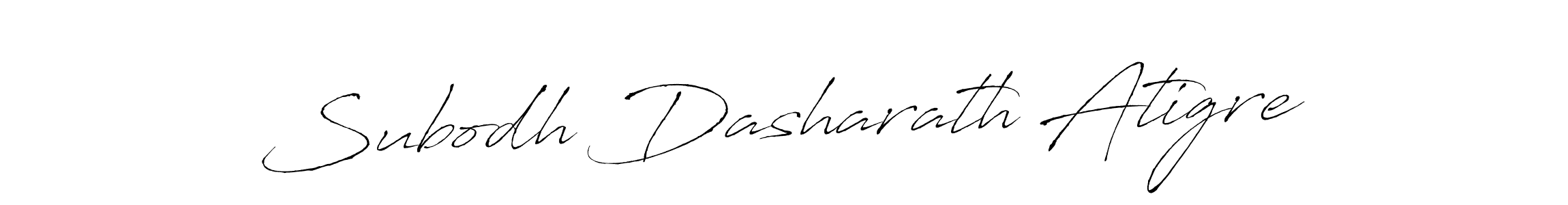 How to make Subodh Dasharath Atigre name signature. Use Antro_Vectra style for creating short signs online. This is the latest handwritten sign. Subodh Dasharath Atigre signature style 6 images and pictures png