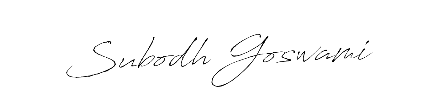 Subodh Goswami stylish signature style. Best Handwritten Sign (Antro_Vectra) for my name. Handwritten Signature Collection Ideas for my name Subodh Goswami. Subodh Goswami signature style 6 images and pictures png