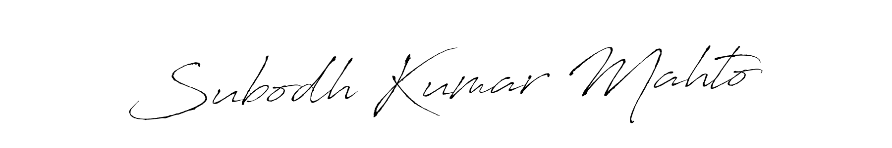 Subodh Kumar Mahto stylish signature style. Best Handwritten Sign (Antro_Vectra) for my name. Handwritten Signature Collection Ideas for my name Subodh Kumar Mahto. Subodh Kumar Mahto signature style 6 images and pictures png