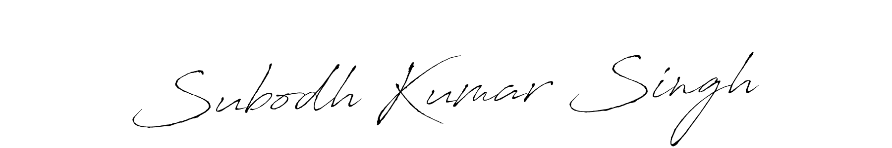 Design your own signature with our free online signature maker. With this signature software, you can create a handwritten (Antro_Vectra) signature for name Subodh Kumar Singh. Subodh Kumar Singh signature style 6 images and pictures png