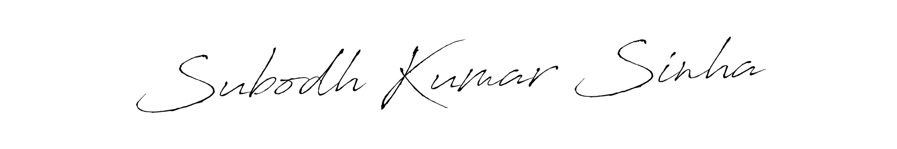 How to make Subodh Kumar Sinha name signature. Use Antro_Vectra style for creating short signs online. This is the latest handwritten sign. Subodh Kumar Sinha signature style 6 images and pictures png