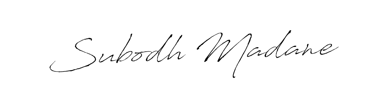 Antro_Vectra is a professional signature style that is perfect for those who want to add a touch of class to their signature. It is also a great choice for those who want to make their signature more unique. Get Subodh Madane name to fancy signature for free. Subodh Madane signature style 6 images and pictures png