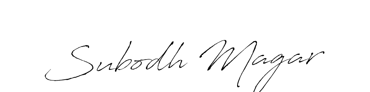 Also we have Subodh Magar name is the best signature style. Create professional handwritten signature collection using Antro_Vectra autograph style. Subodh Magar signature style 6 images and pictures png