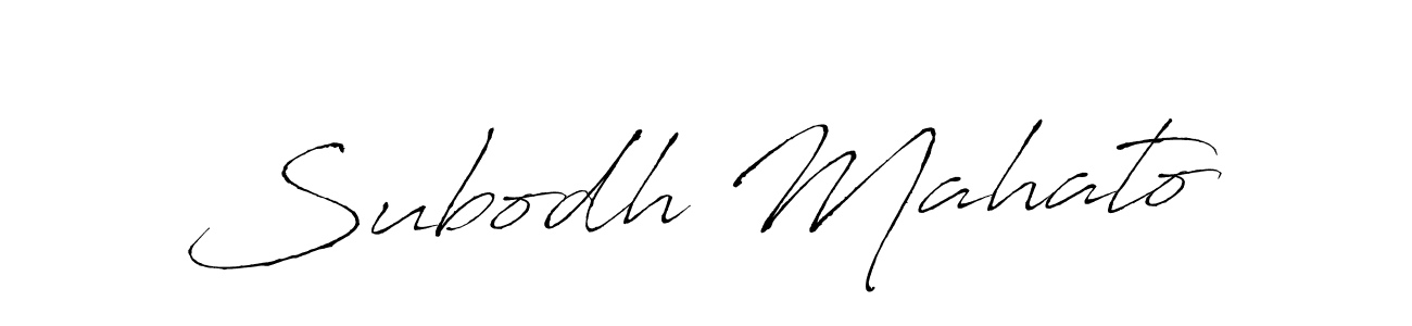 Also we have Subodh Mahato name is the best signature style. Create professional handwritten signature collection using Antro_Vectra autograph style. Subodh Mahato signature style 6 images and pictures png