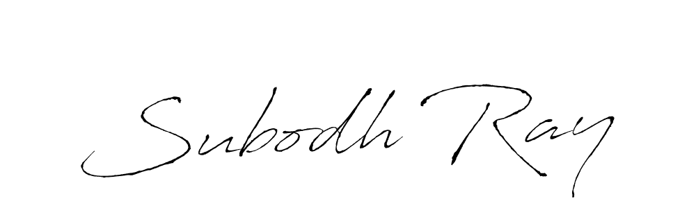 Subodh Ray stylish signature style. Best Handwritten Sign (Antro_Vectra) for my name. Handwritten Signature Collection Ideas for my name Subodh Ray. Subodh Ray signature style 6 images and pictures png