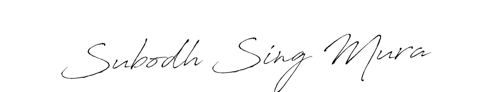 Also You can easily find your signature by using the search form. We will create Subodh Sing Mura name handwritten signature images for you free of cost using Antro_Vectra sign style. Subodh Sing Mura signature style 6 images and pictures png
