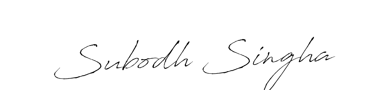 Also we have Subodh Singha name is the best signature style. Create professional handwritten signature collection using Antro_Vectra autograph style. Subodh Singha signature style 6 images and pictures png