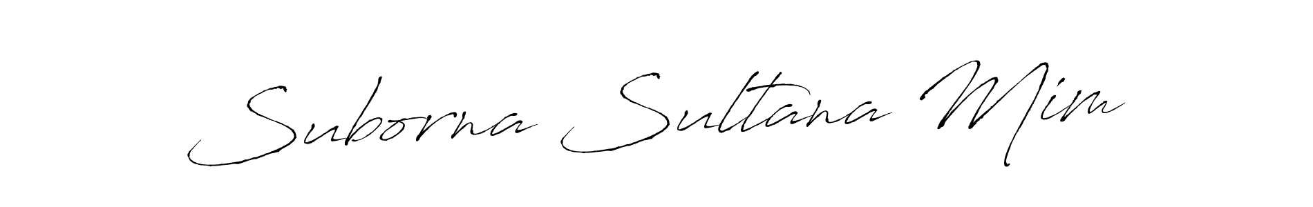 Make a short Suborna Sultana Mim signature style. Manage your documents anywhere anytime using Antro_Vectra. Create and add eSignatures, submit forms, share and send files easily. Suborna Sultana Mim signature style 6 images and pictures png