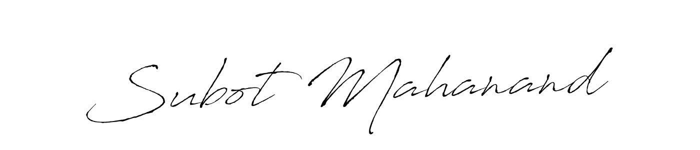 Antro_Vectra is a professional signature style that is perfect for those who want to add a touch of class to their signature. It is also a great choice for those who want to make their signature more unique. Get Subot Mahanand name to fancy signature for free. Subot Mahanand signature style 6 images and pictures png