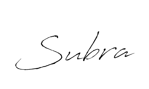 Design your own signature with our free online signature maker. With this signature software, you can create a handwritten (Antro_Vectra) signature for name Subra. Subra signature style 6 images and pictures png