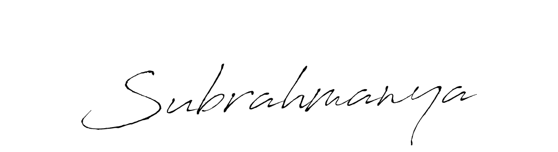 It looks lik you need a new signature style for name Subrahmanya. Design unique handwritten (Antro_Vectra) signature with our free signature maker in just a few clicks. Subrahmanya signature style 6 images and pictures png