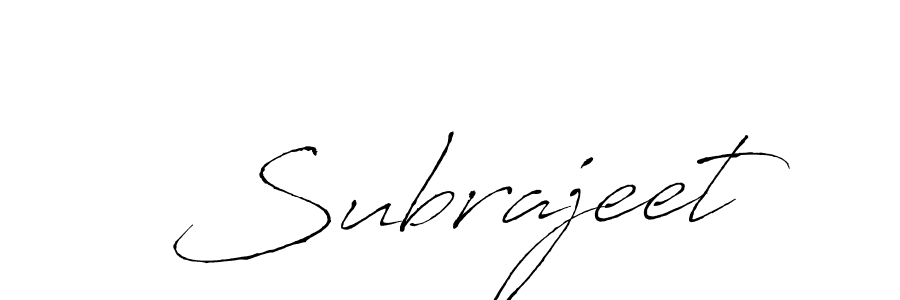 Subrajeet stylish signature style. Best Handwritten Sign (Antro_Vectra) for my name. Handwritten Signature Collection Ideas for my name Subrajeet. Subrajeet signature style 6 images and pictures png