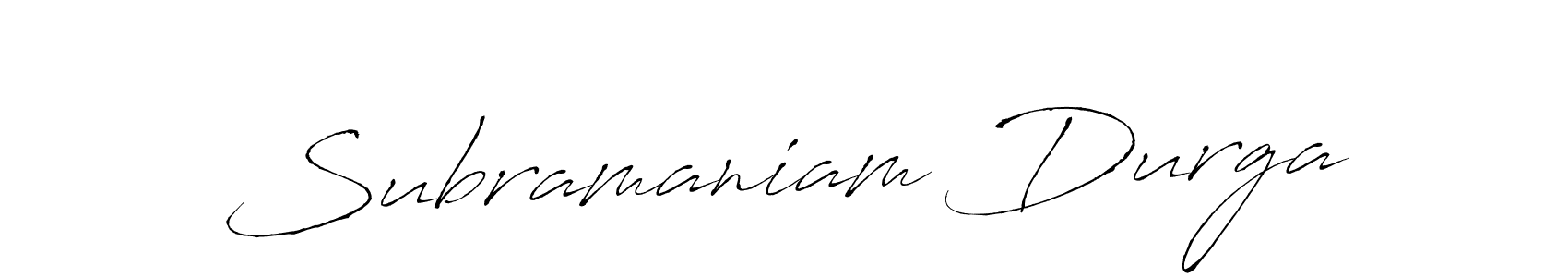 How to make Subramaniam Durga signature? Antro_Vectra is a professional autograph style. Create handwritten signature for Subramaniam Durga name. Subramaniam Durga signature style 6 images and pictures png