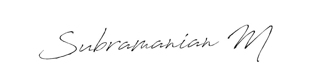 Best and Professional Signature Style for Subramanian M. Antro_Vectra Best Signature Style Collection. Subramanian M signature style 6 images and pictures png