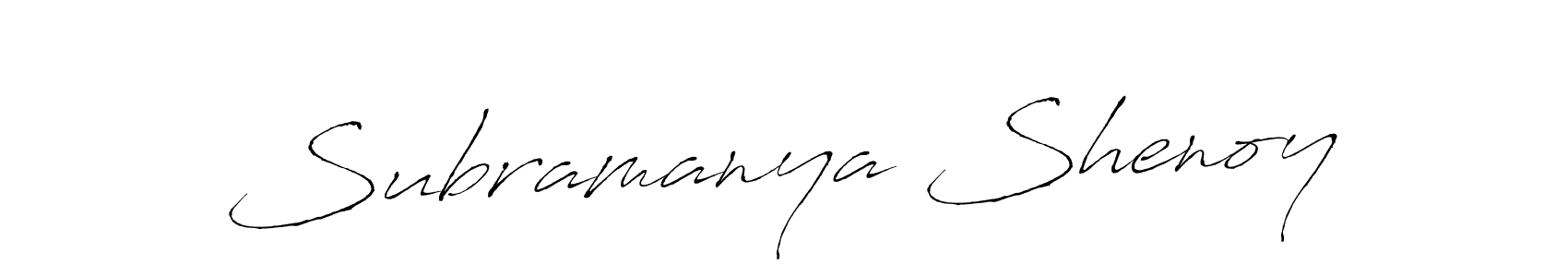 Subramanya Shenoy stylish signature style. Best Handwritten Sign (Antro_Vectra) for my name. Handwritten Signature Collection Ideas for my name Subramanya Shenoy. Subramanya Shenoy signature style 6 images and pictures png