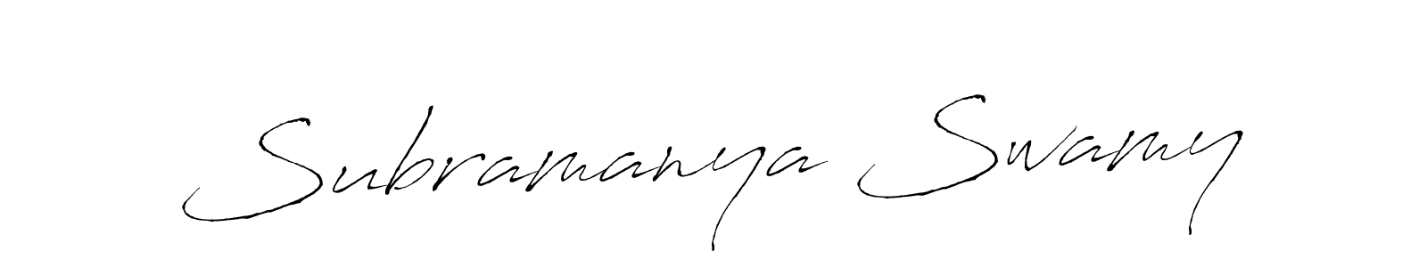 Design your own signature with our free online signature maker. With this signature software, you can create a handwritten (Antro_Vectra) signature for name Subramanya Swamy. Subramanya Swamy signature style 6 images and pictures png