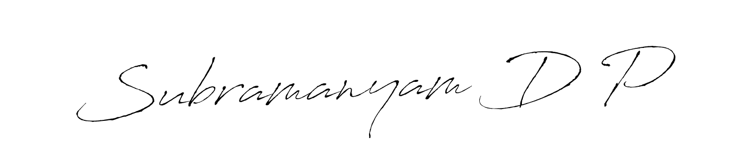 Also You can easily find your signature by using the search form. We will create Subramanyam D P name handwritten signature images for you free of cost using Antro_Vectra sign style. Subramanyam D P signature style 6 images and pictures png