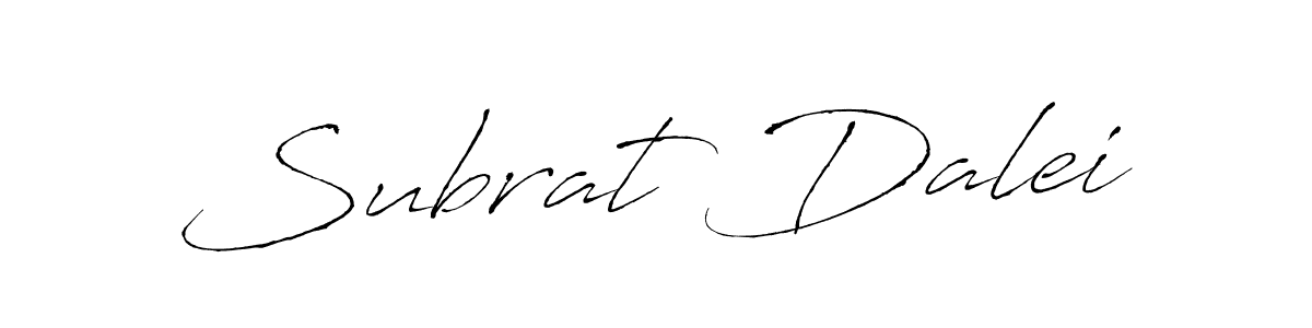 The best way (Antro_Vectra) to make a short signature is to pick only two or three words in your name. The name Subrat Dalei include a total of six letters. For converting this name. Subrat Dalei signature style 6 images and pictures png