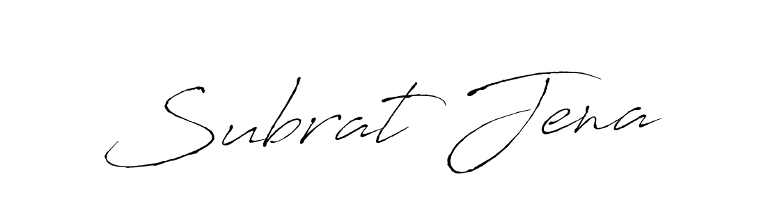 How to make Subrat Jena name signature. Use Antro_Vectra style for creating short signs online. This is the latest handwritten sign. Subrat Jena signature style 6 images and pictures png