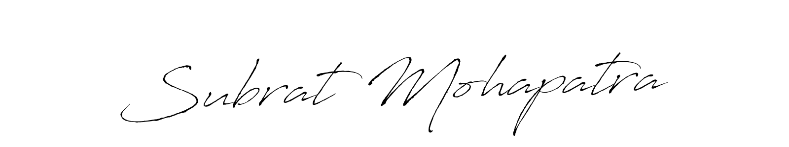 Design your own signature with our free online signature maker. With this signature software, you can create a handwritten (Antro_Vectra) signature for name Subrat Mohapatra. Subrat Mohapatra signature style 6 images and pictures png