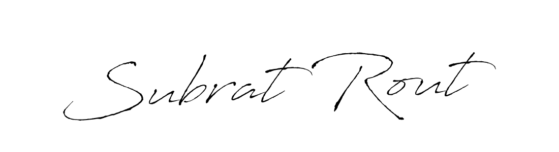 Design your own signature with our free online signature maker. With this signature software, you can create a handwritten (Antro_Vectra) signature for name Subrat Rout. Subrat Rout signature style 6 images and pictures png