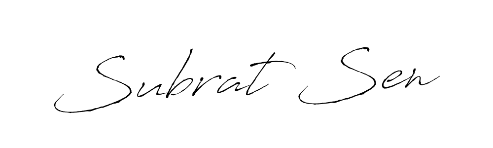 How to make Subrat Sen signature? Antro_Vectra is a professional autograph style. Create handwritten signature for Subrat Sen name. Subrat Sen signature style 6 images and pictures png