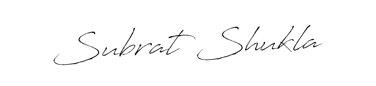 Design your own signature with our free online signature maker. With this signature software, you can create a handwritten (Antro_Vectra) signature for name Subrat Shukla. Subrat Shukla signature style 6 images and pictures png