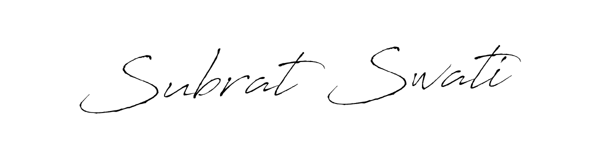 Subrat Swati stylish signature style. Best Handwritten Sign (Antro_Vectra) for my name. Handwritten Signature Collection Ideas for my name Subrat Swati. Subrat Swati signature style 6 images and pictures png