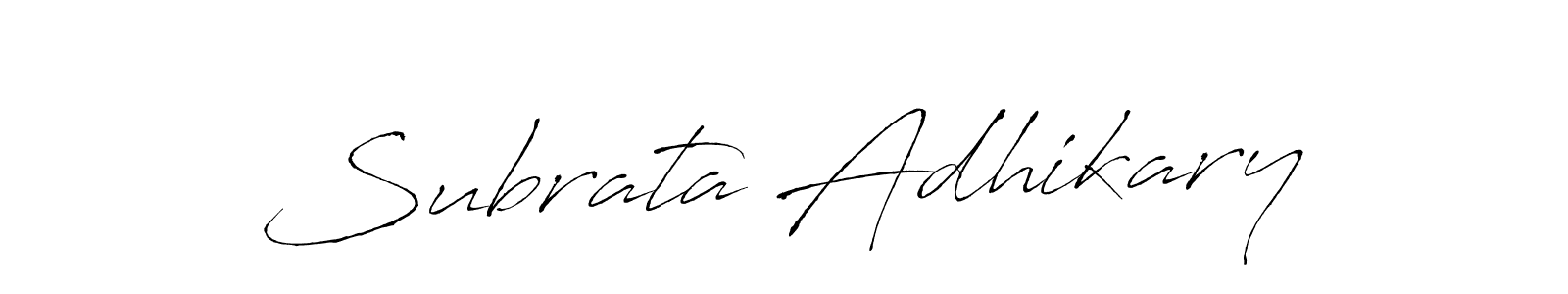 Similarly Antro_Vectra is the best handwritten signature design. Signature creator online .You can use it as an online autograph creator for name Subrata Adhikary. Subrata Adhikary signature style 6 images and pictures png