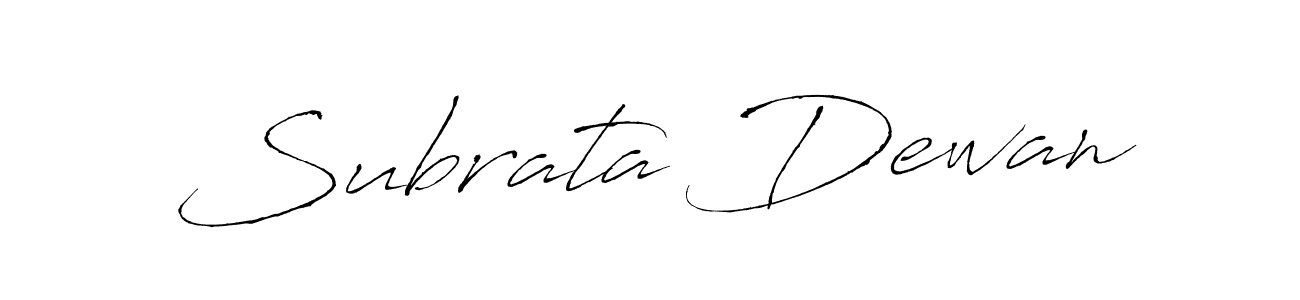 How to make Subrata Dewan name signature. Use Antro_Vectra style for creating short signs online. This is the latest handwritten sign. Subrata Dewan signature style 6 images and pictures png