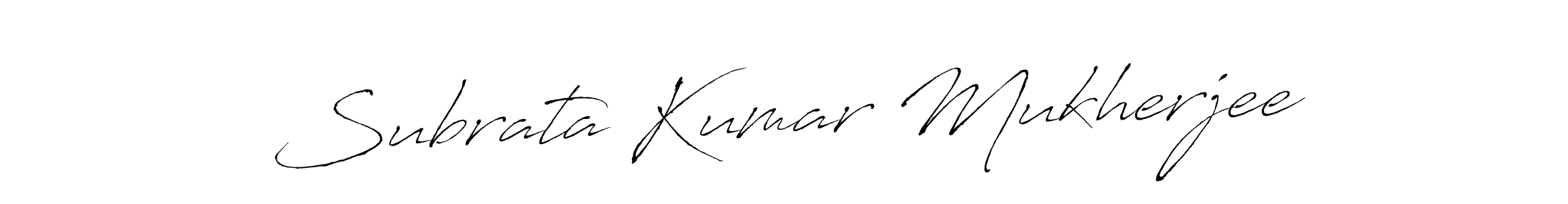 Design your own signature with our free online signature maker. With this signature software, you can create a handwritten (Antro_Vectra) signature for name Subrata Kumar Mukherjee. Subrata Kumar Mukherjee signature style 6 images and pictures png