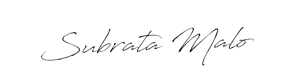Design your own signature with our free online signature maker. With this signature software, you can create a handwritten (Antro_Vectra) signature for name Subrata Malo. Subrata Malo signature style 6 images and pictures png